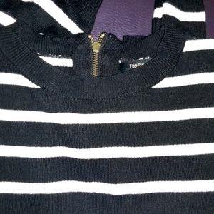 COPY - Forever 21. striped crop sweater